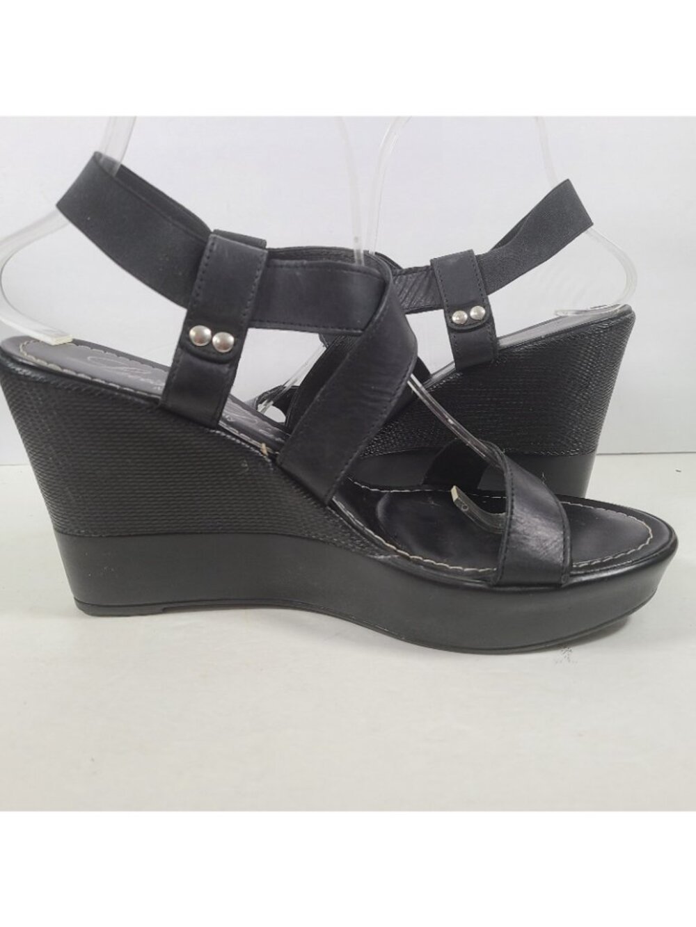 LUISA D'ORIO  Brown Women's  Sandals Wedge Shoes 8.5M Italy